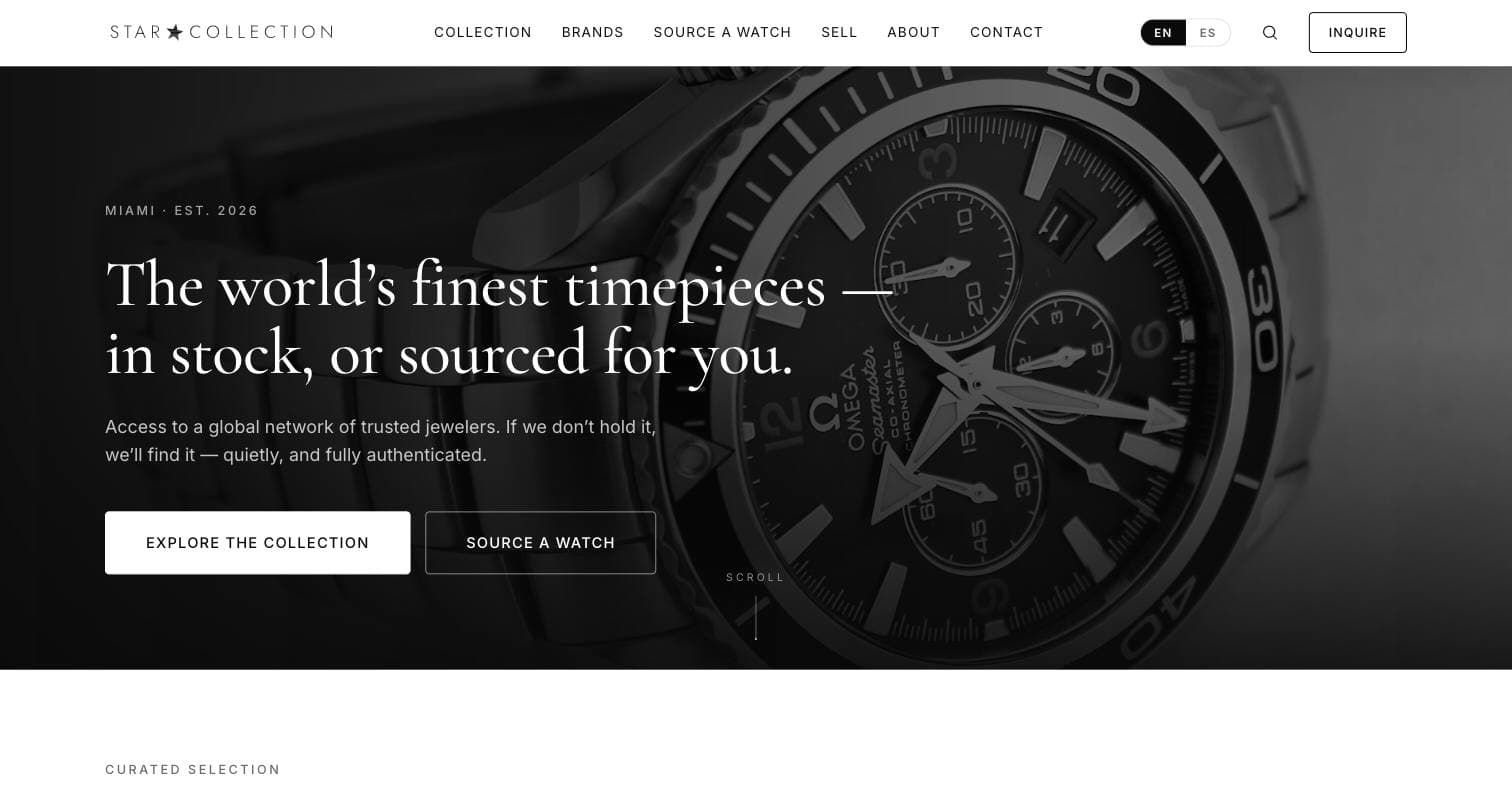 Star Collection Group · Home page